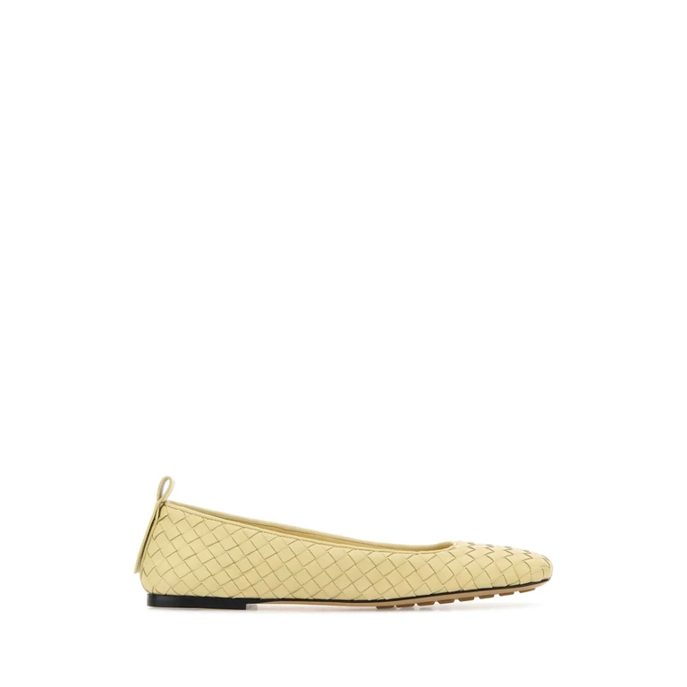 Bottega Veneta Yellow Leather Charlotte Ballerinas Butter Ballerine - Women