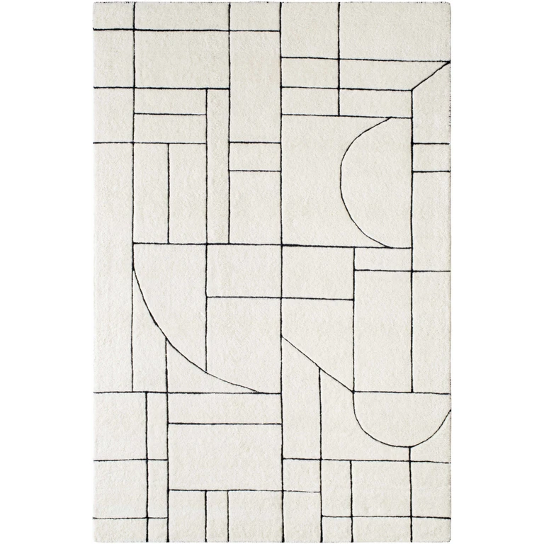 Fusao Rose Cream Area Rug