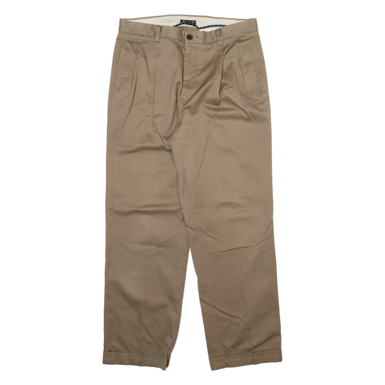 NAUTICA Mens Trousers Beige Regular Straight W32 L30