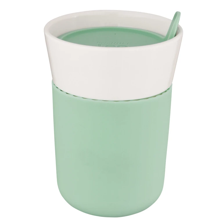 Leo 11.2oz Porcelain Travel Mug, Green