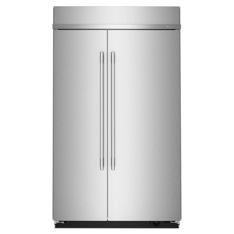 29.4 Cu. Ft. 48 in. Built-In Side-By-Side Refrigerator w/ Signature Platinum Interior In Printshield Finish in Stainless Steel