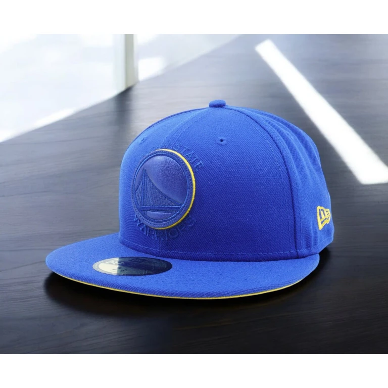 Men's NBA Golden State Warriors Leather Pop 59Fifty Fitted