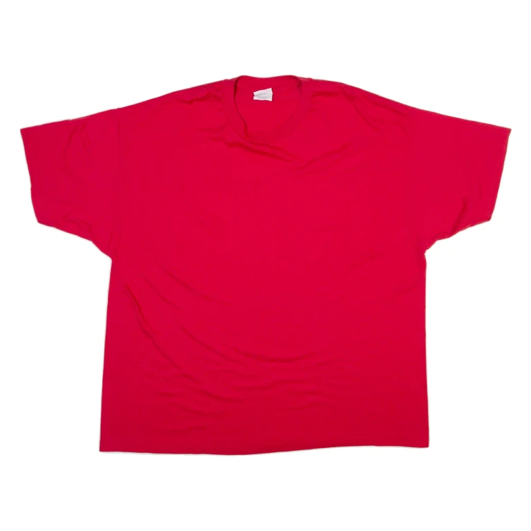 HANES Mens T-Shirt Red 2XL