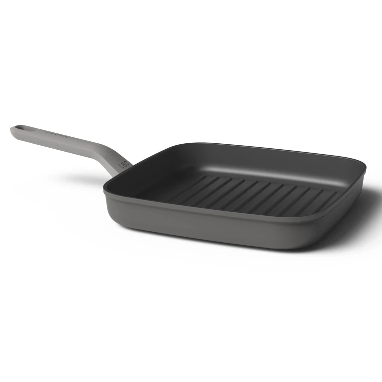 Leo 11" Nonstick Grill Pan, Grey
