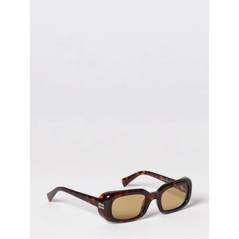 Rectangular Frame Acetate Sunglasses with Contrast Logo (B13S27L10Y)