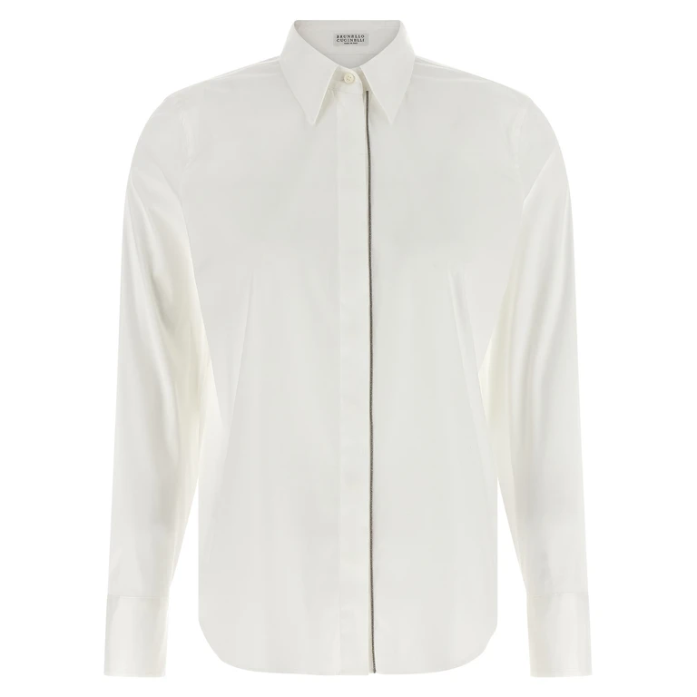 Brunello Cucinelli White Cotton Blouse - Women