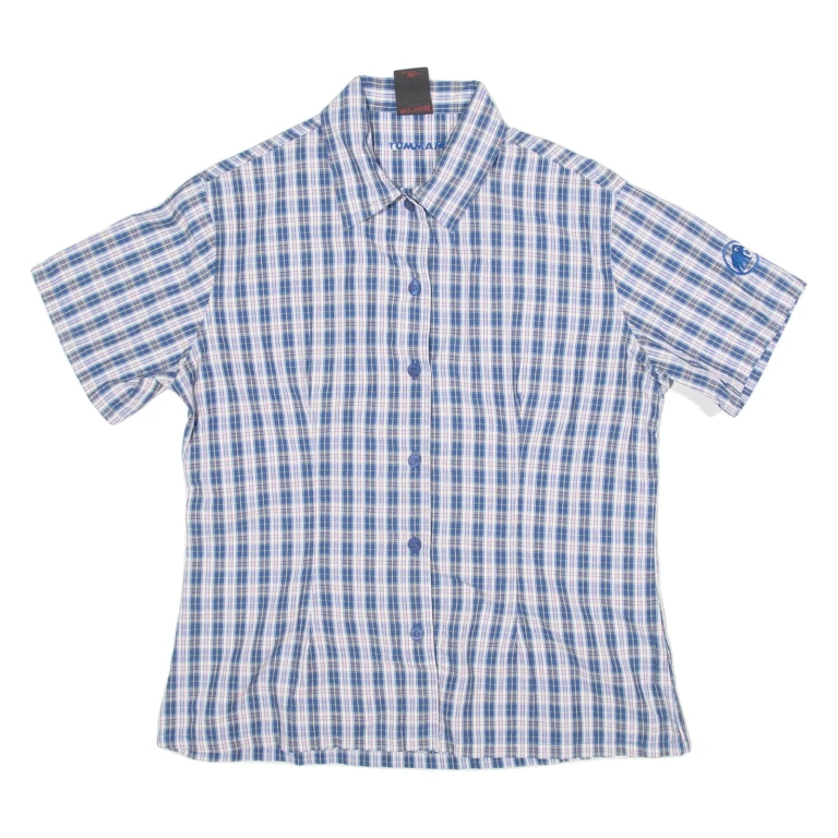 MAMMUT Womens Shirt Blue Check L