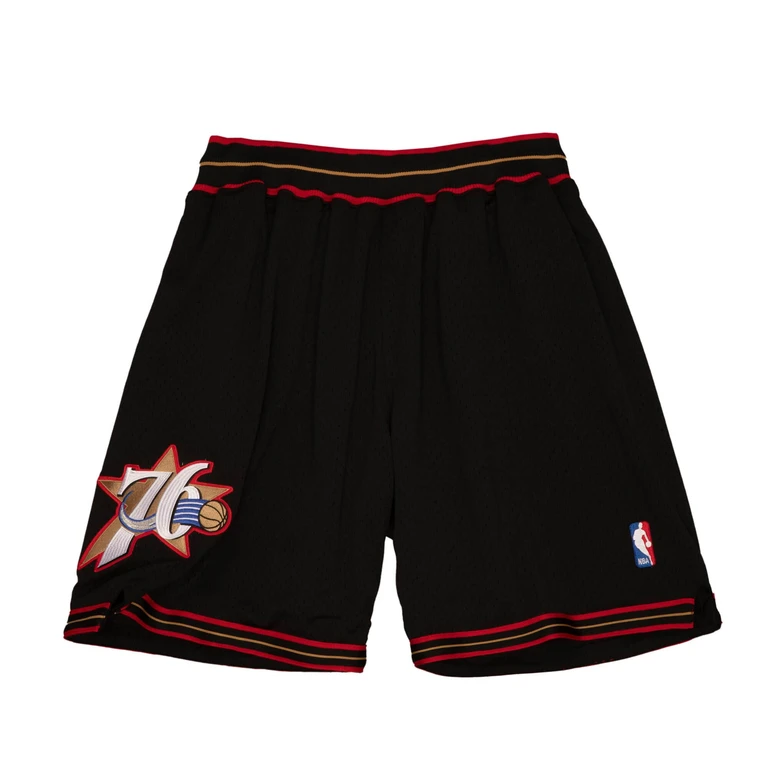 Men's NBA Authentic Road Shorts 76Ers 97-98