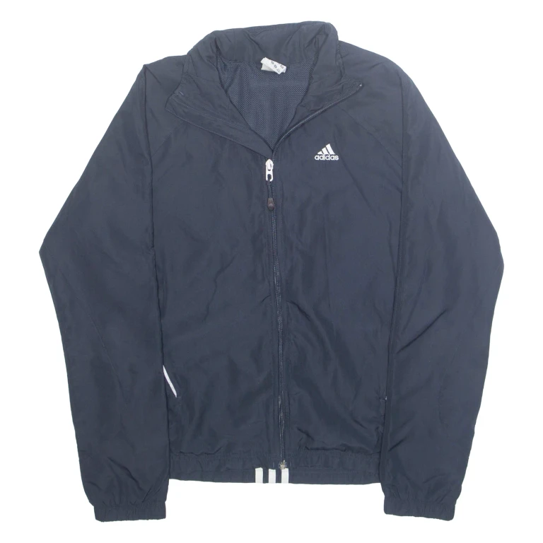 ADIDAS Mesh Lined Womens Track Jacket Blue M