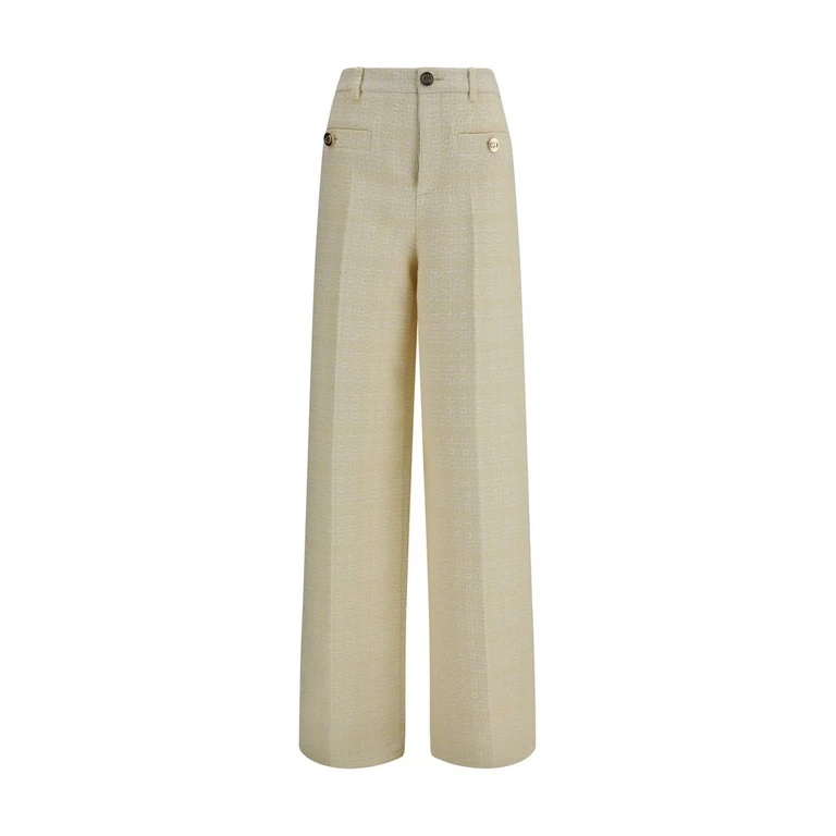 Gucci Beige Cotton Dress Pants - Women