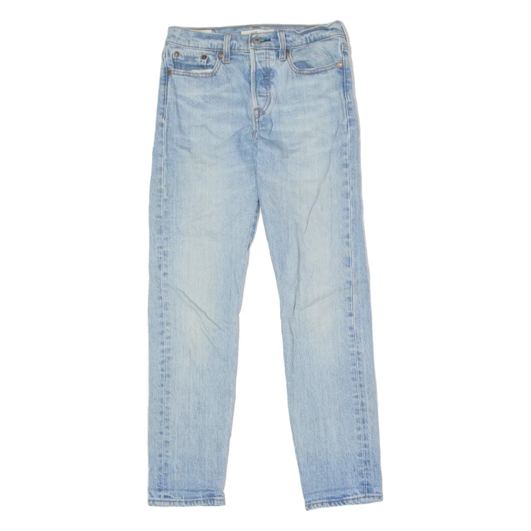 LEVI'S Wedgie BIG E Womens Jeans Blue Slim Skinny Stone Wash W25 L27