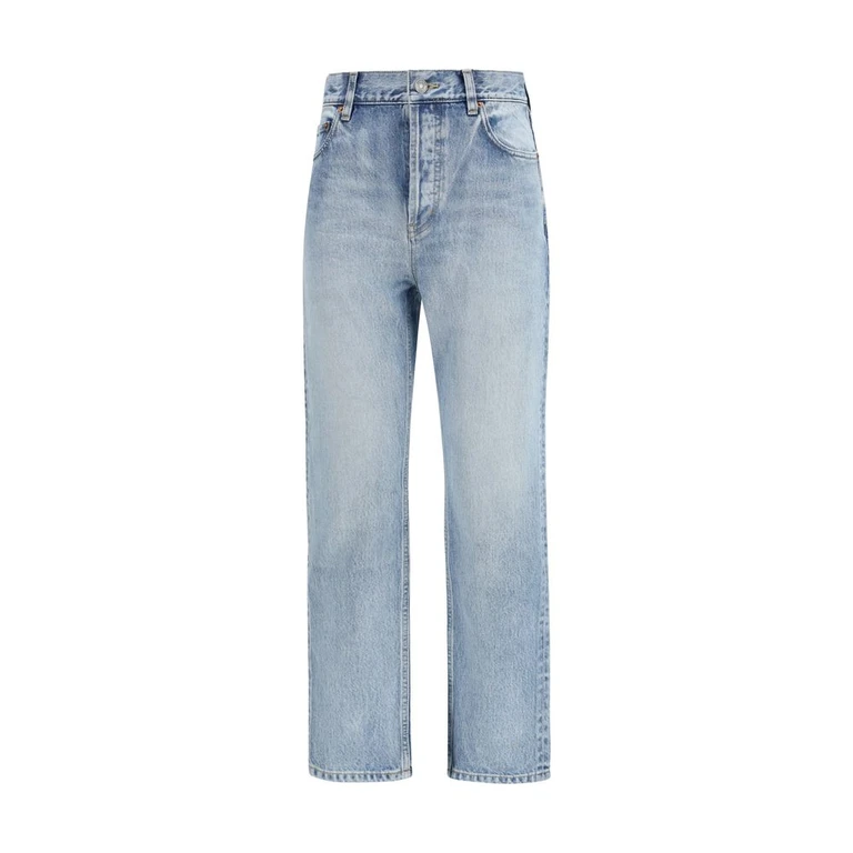 Saint Laurent Blue Cotton Cropped Jeans Clothing - Women