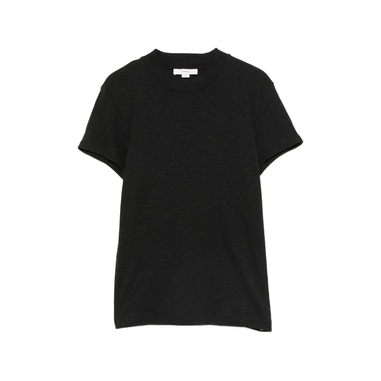 Short-sleeve Mock-neck T-shirt
