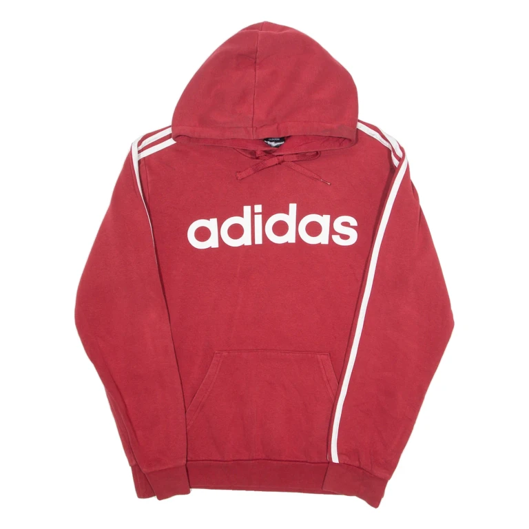ADIDAS Mens Red Hoodie S