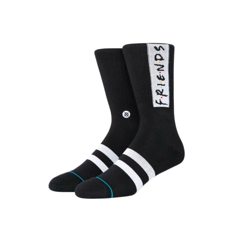 The First One Friends Classic Crew Socks Black/White