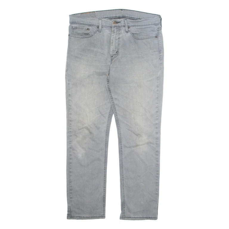 LEVI'S 511 Jeans Mens Grey Skinny Straight W34 L30