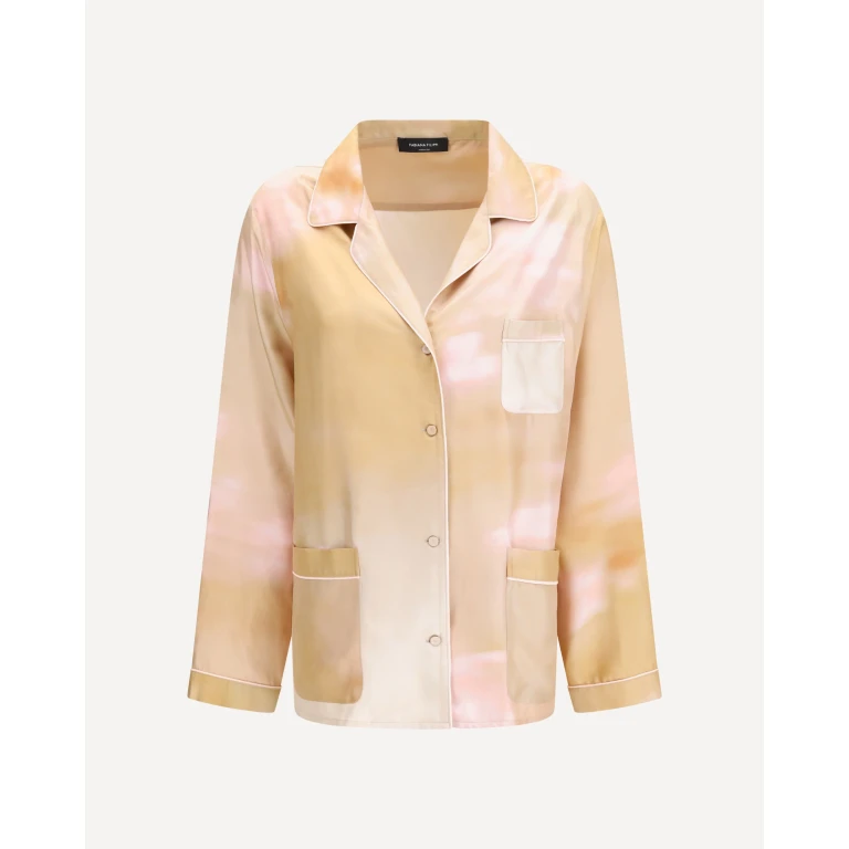 Chemise Fabiana Filippi en sergé de soie imprimé