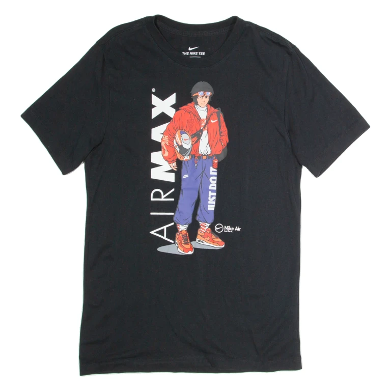 NIKE Mens T-Shirt Black S (YY1-221124-5829)