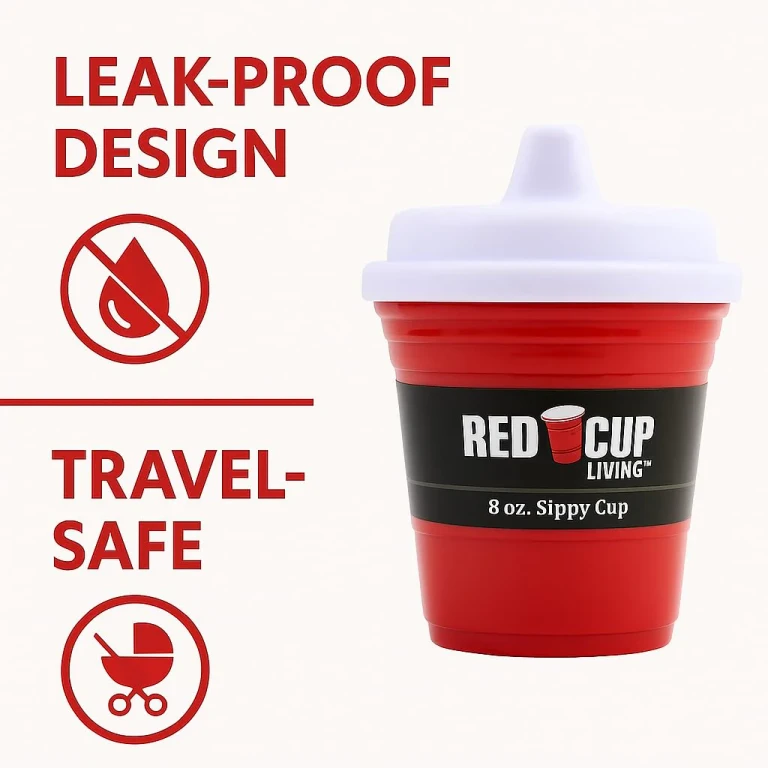 RCL Baby Trainer Sippy Cups 8 Oz Pack - Toddler Cups with lid for Travel, Home, Baby Water Bottle, Baby Essentials, Durable Plastic Cups for Infant feeding with Leak-Proof Design, Dishwasher Safe Pack of 12