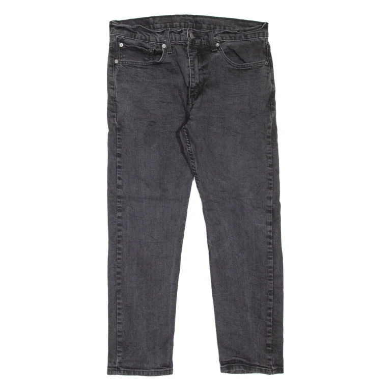 LEVI'S 502 Jeans Mens Grey Regular Tapered W34 L26