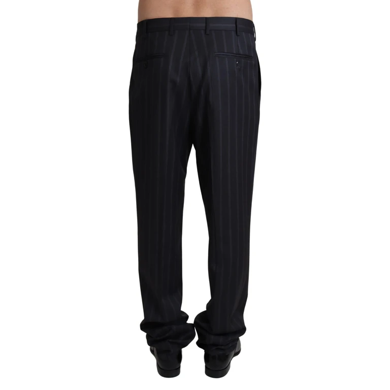Dolce & Gabbana Gray Wool Blend Formal Trousers Pants - Men