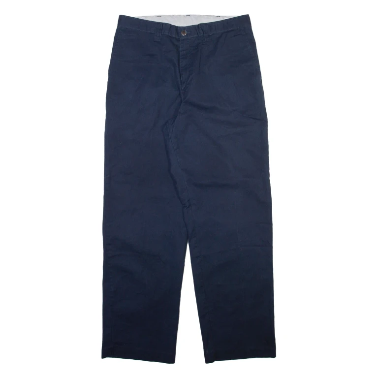 DICKIES Mens Trousers Blue Regular Straight W34 L32