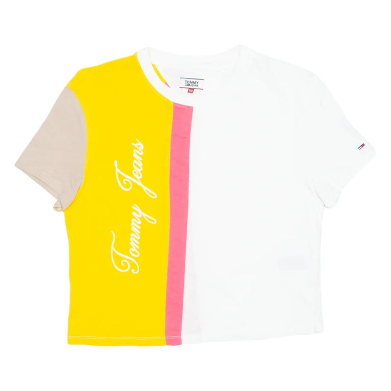 TOMMY HILFIGER Cropped Womens T-Shirt White XS