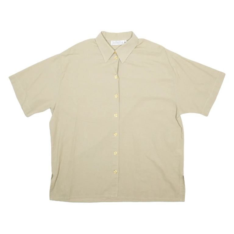 JULIETTA Womens Plain Shirt Brown L