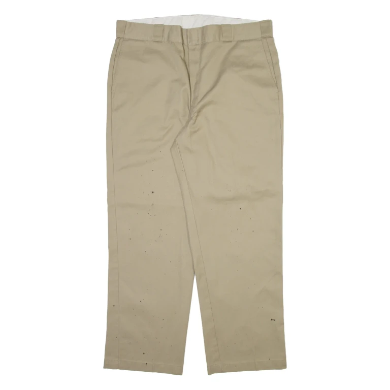 DICKIES 874 Workwear Mens Trousers Beige Regular Straight W38 L30