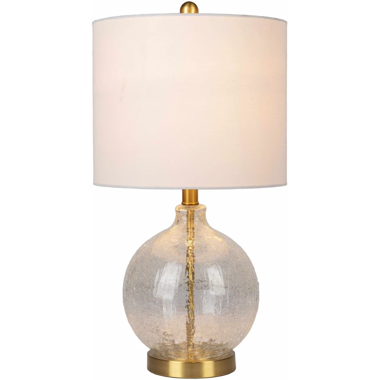 Ciel Contemporary Glass Textured Table Lamp
