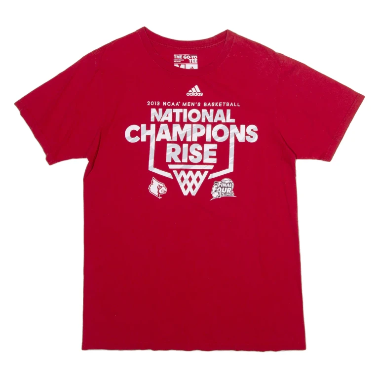 ADIDAS Mens T-Shirt Red M
