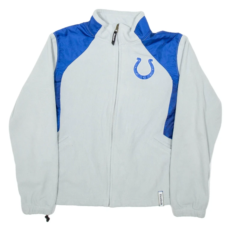 REEBOK Indianapolis Colts Womens Fleece Jacket Grey USA L