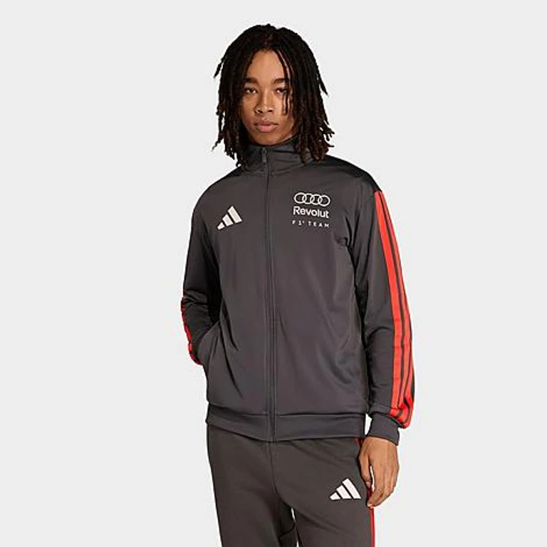 adidas Men's Audi Revolut F1 Team DNA Track Top in Utility Black Size: XS