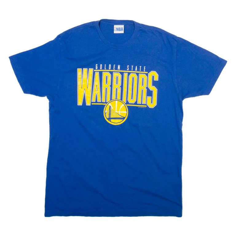 NBA Golden State Warriors Mens T-Shirt Blue USA L