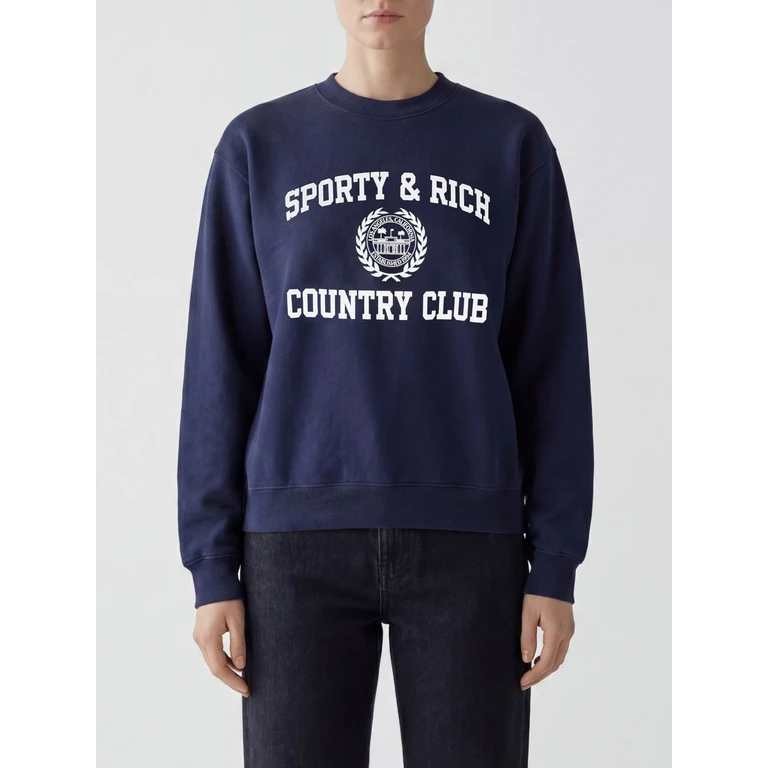 Sweatshirt Woman color Navy (ST09876218BL1063902)