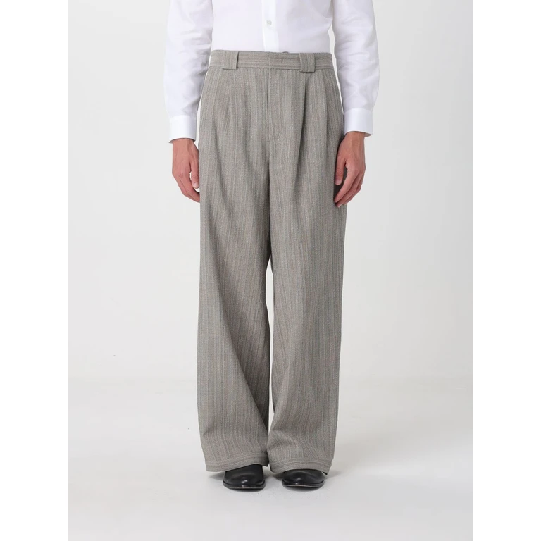 Wide-Leg Trousers in Virgin Wool and Cotton Blend (EM005615TE20603O1003)