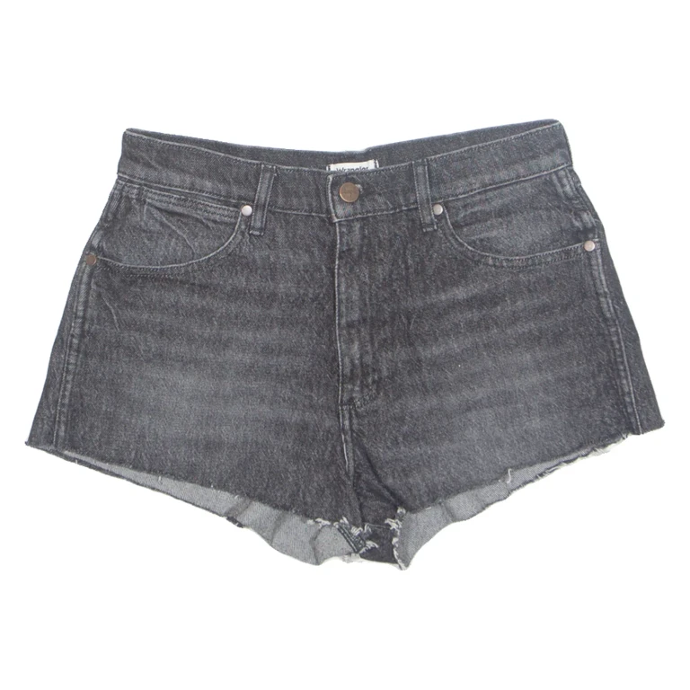 WRANGLER Cut Off Womens Denim Shorts Blue S W28