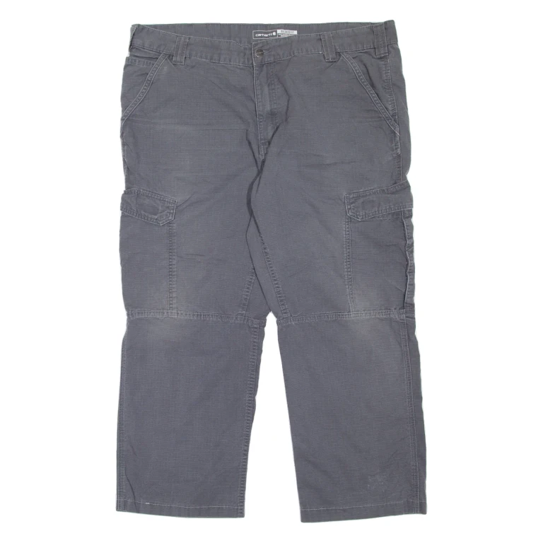 CARHARTT Cargo Workwear Mens Trousers Grey Relaxed Tapered W40 L26