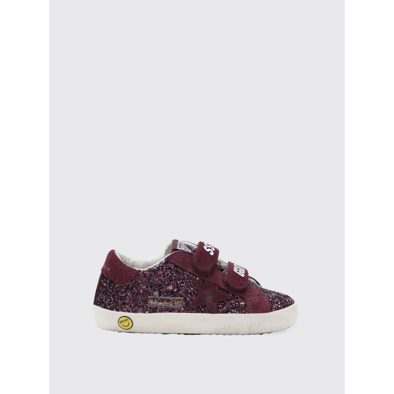 Boy's Old School Glitter Leather Velcro Sneakers (GJF00111F00803340151)