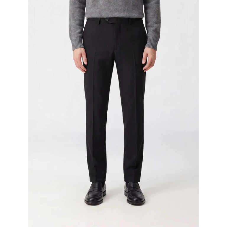 Slim Fit Tailored Trousers in Stretch Virgin Wool (CODF01Z00CL1CM130990)
