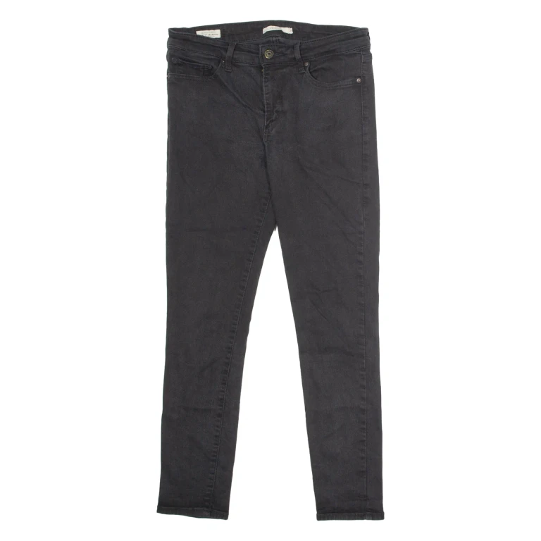 LEVI'S 711 Womens Jeans Black Regular Skinny W29 L28