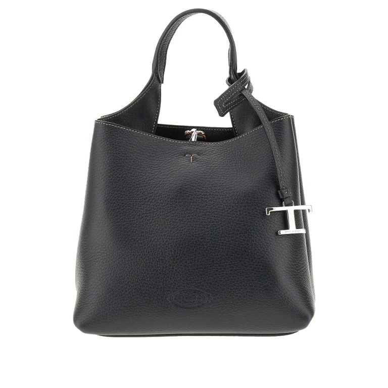 TODS Grained leather mini shopping bag Woman One Size