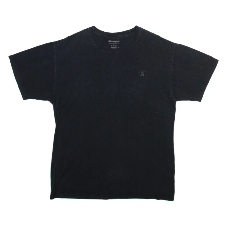 CHAMPION Mens T-Shirt Black L