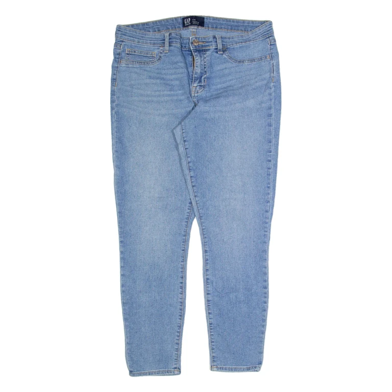 GAP Womens Jeans Blue Slim Skinny Stone Wash W32 L26