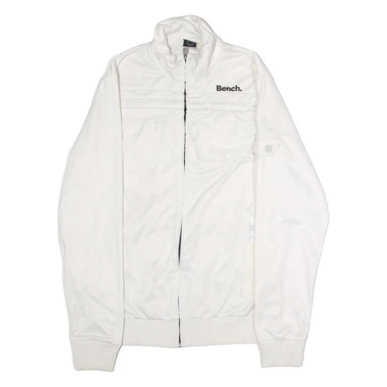 BENCH Mens Track Jacket White M