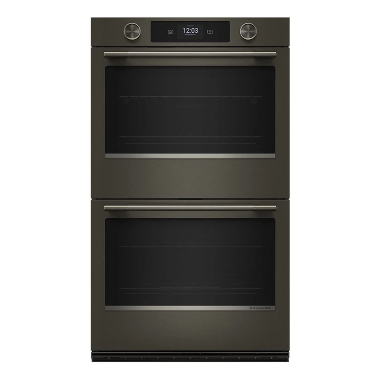 30 in. Smart Electric Double Wall Oven w/ Intelligent Cooking Camera - Black Ore