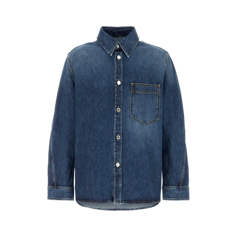Givenchy Denim Shirt Darkblue Exterior: Cotton Camicie - Men