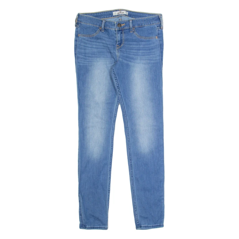HOLLISTER Womens Jeans Blue Slim Tapered Stone Wash W26 L27