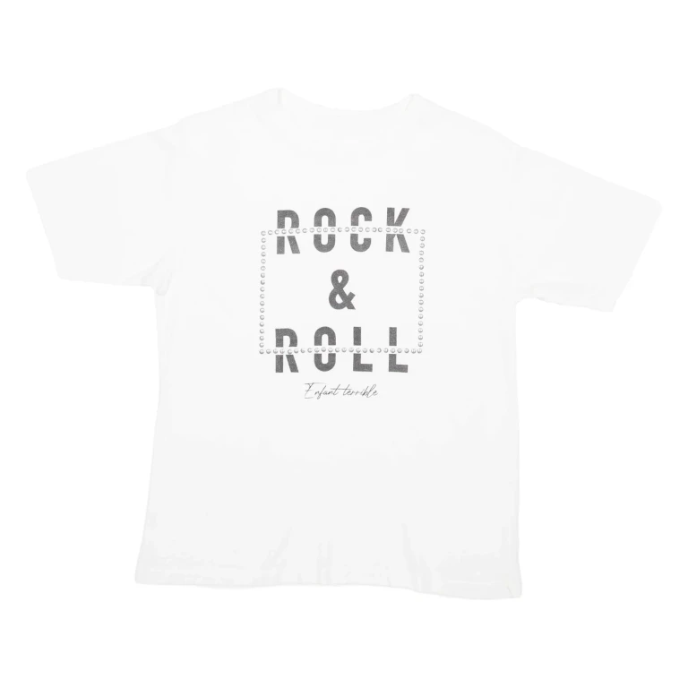 Rock & Roll Womens T-Shirt White M