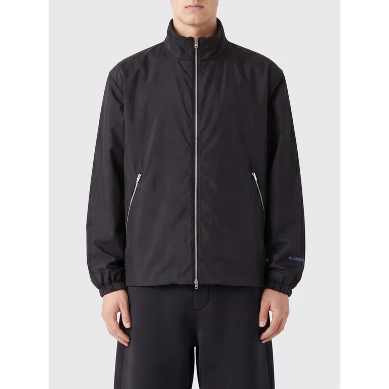 JIL SANDER Water-Repellent Technical Fabric Bomber Jacket with High Neck and Logo (J22SW0144J70215001)